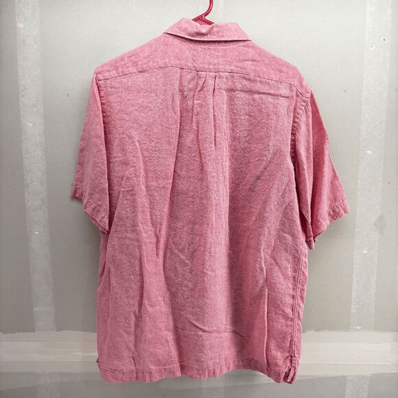 Daniel Cremieux Classic Fit Shirt Mens M Pink 100% Linen Fine Italian Fabric - Picture 3 of 4